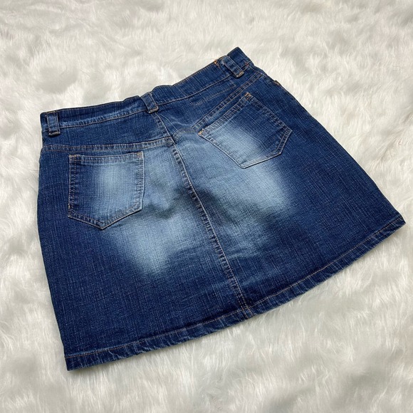 Italian Vintage denim mini skirt blasting size 28" - Picture 4 of 4